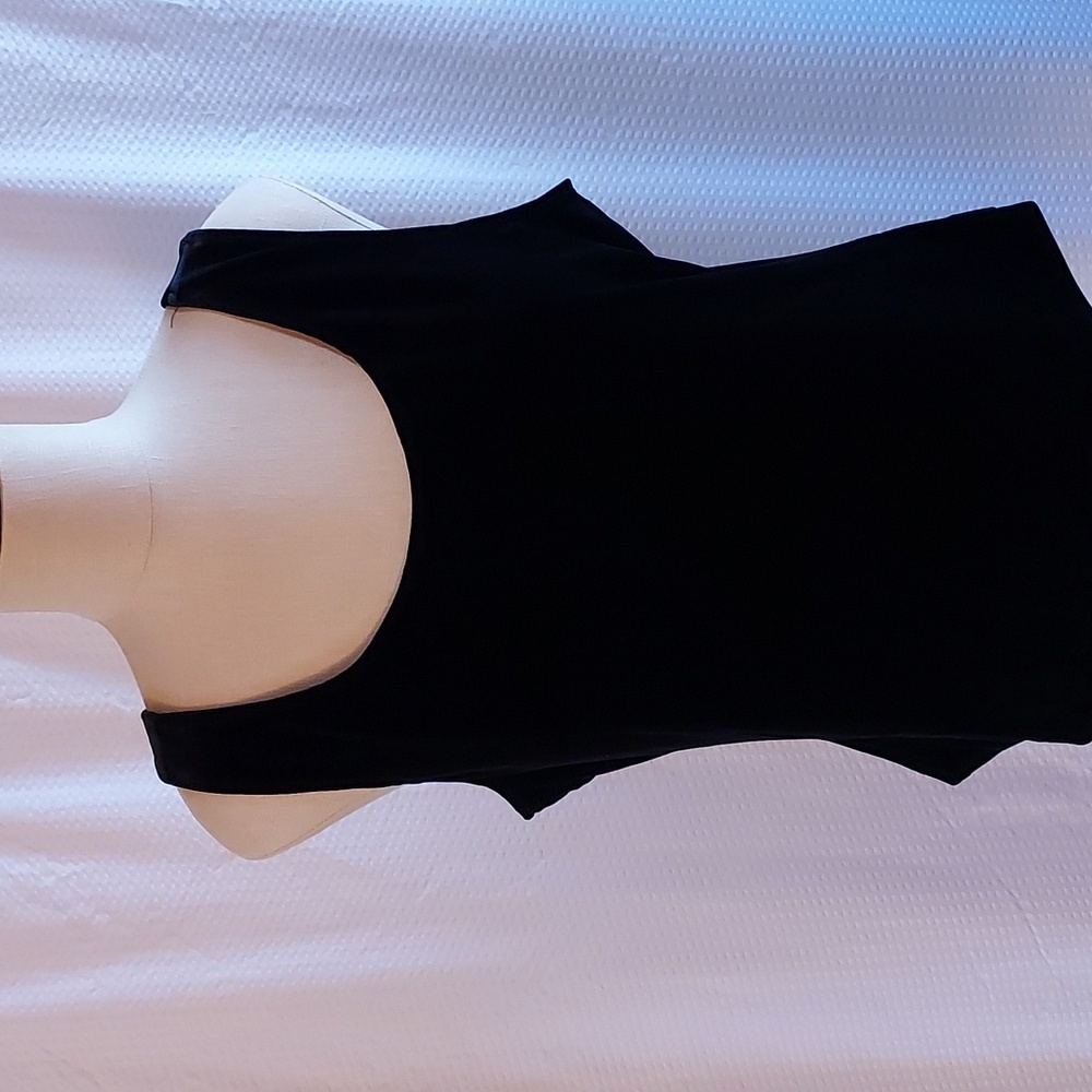 XSCPE by Joanna Chen Women's Tank Top Black Velvet Lined Size XL